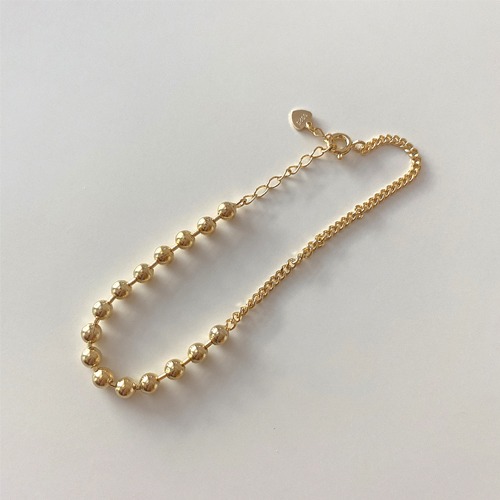 [silver925] Ball &amp; chain bracelet