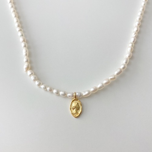 [silver925] Pearl pendant necklace