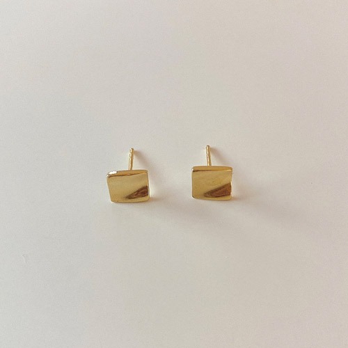[silver925] Square wave earring