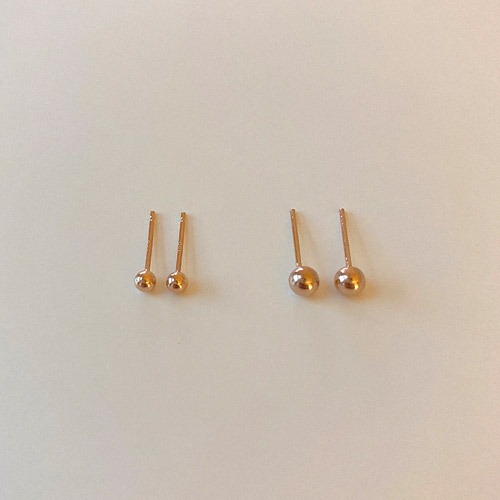 [silver925] Rose bean earring (2 sizes)