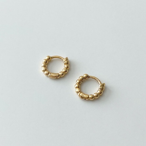 [silver925] Ball one-touch earring