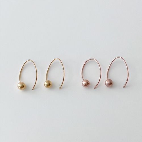 [silver925] Spin ball earring (2 colors)
