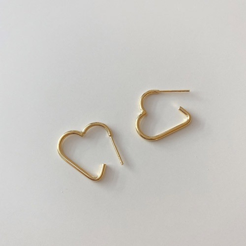 [silver925] Love mind earring (2 colors)