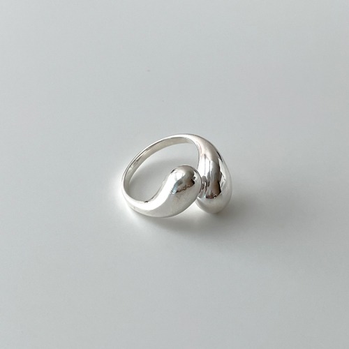 [silver925] Bold Drop Ring